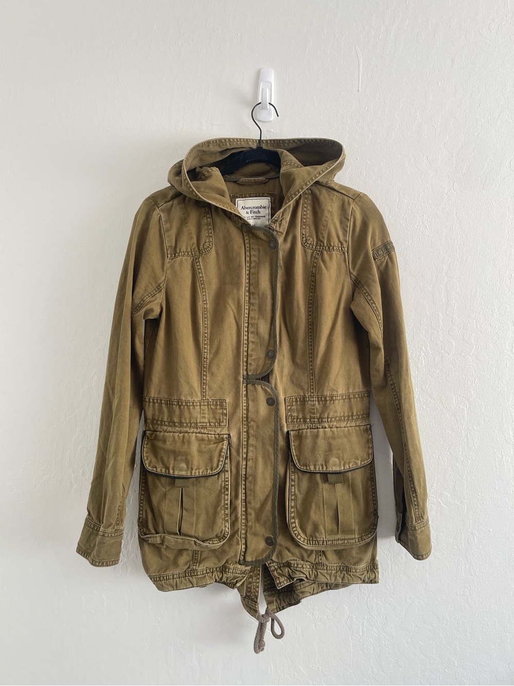 Y2K Abercrombie and Fitch Utility Outerwear Cargo Green Jacket Womens Medium